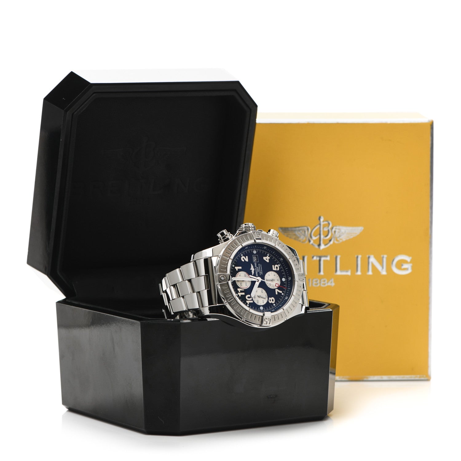 Breitling Stainless Steel 48mm Super Avenger Automatic Watch Blue A13370 8 of 8