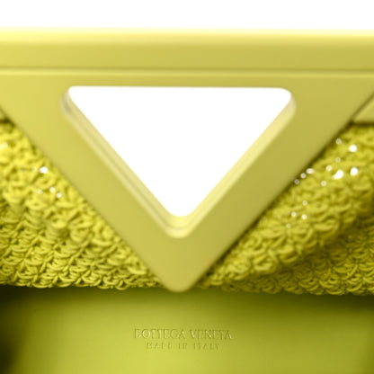 Bottega Veneta Rubber Crochet Small The Point Triangle Bag Seagrass 5 of 9