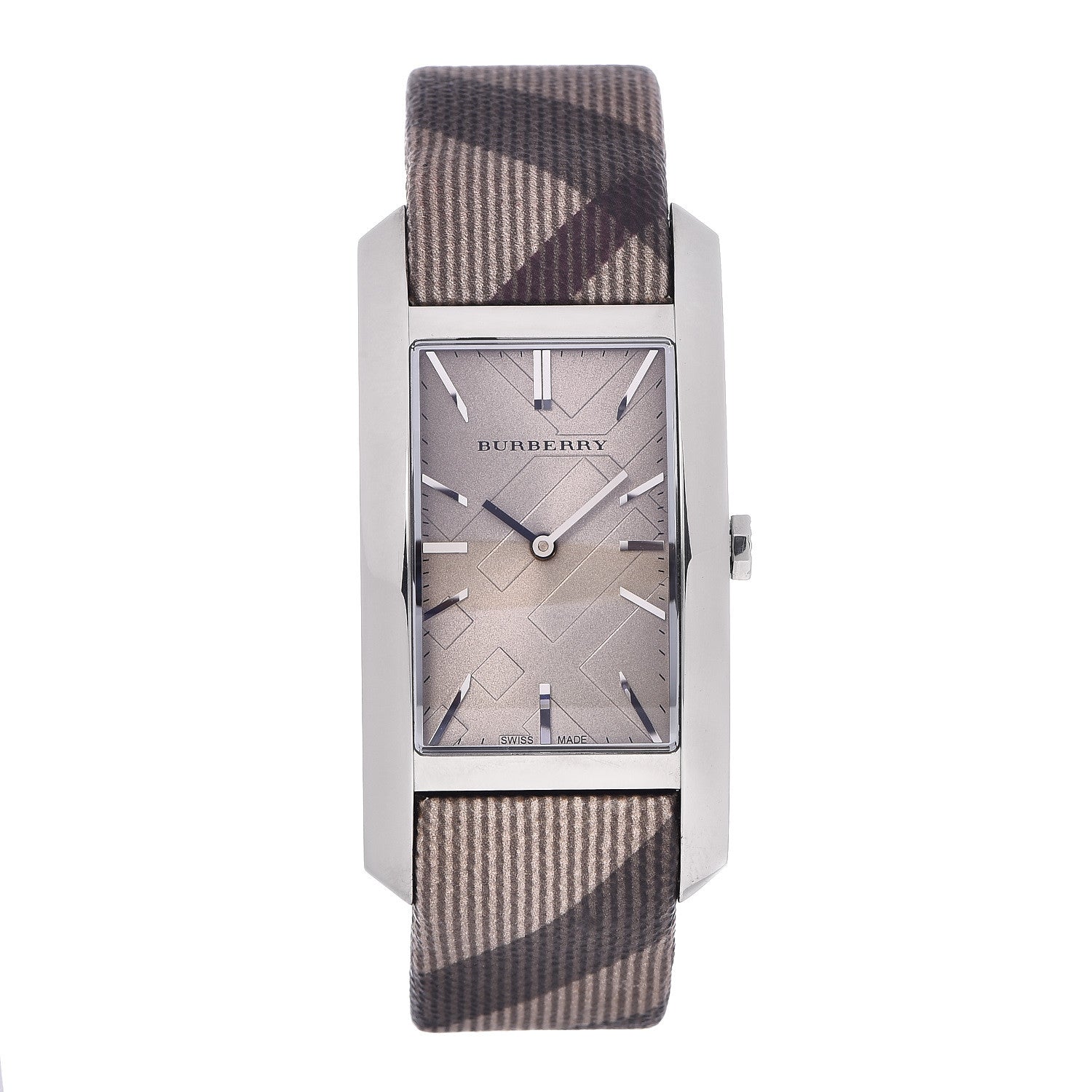 Burberry Stainless Steel Calfskin 25mm Heritage Nova Check Quartz Watch Taupe BU9404 1 of 6