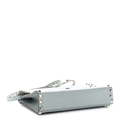 Valentino Garavani Pebbled Calfskin Medium Rockstud Flip Lock Crossbody Bag Nube 4 of 11