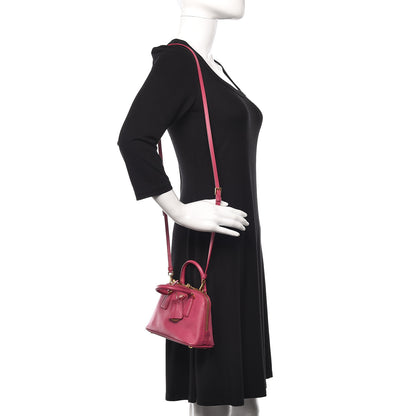 Prada Saffiano Lux Mini Promenade Tote Fuxia 2 of 10