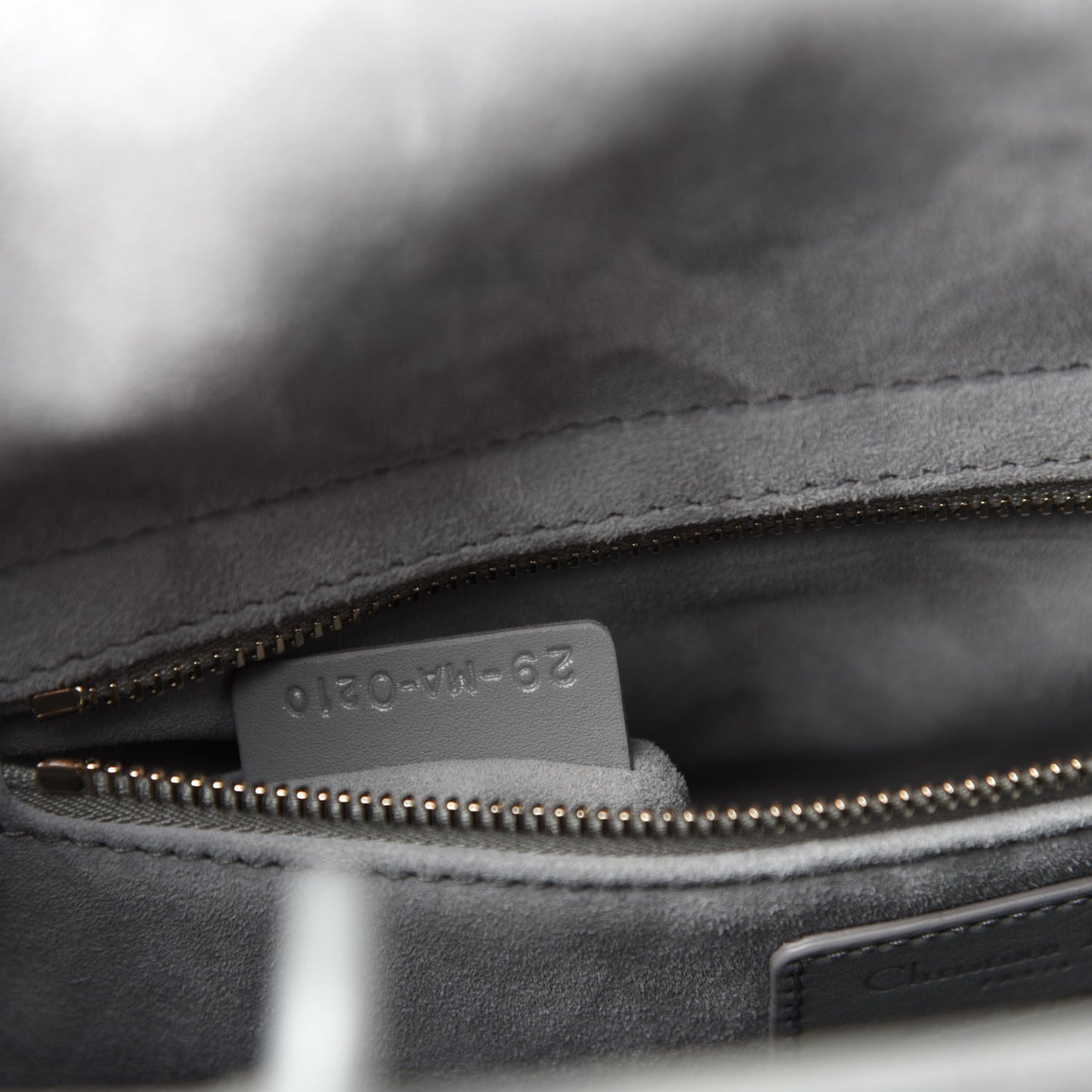 Ultra Matte Calfskin Cannage Medium Lady Dior Grey Stone