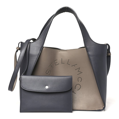 Stella McCartney Eco Alter Nappa East West Perforated Tote Moss Grey 3 of 12