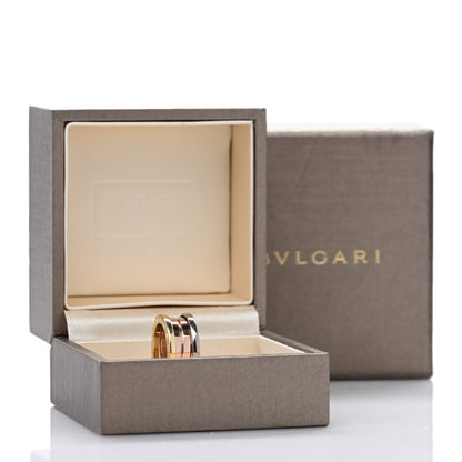 Bulgari 18K Rose White Yellow Gold B.Zero1 Three-Band Ring 48 4.5 5 of 5