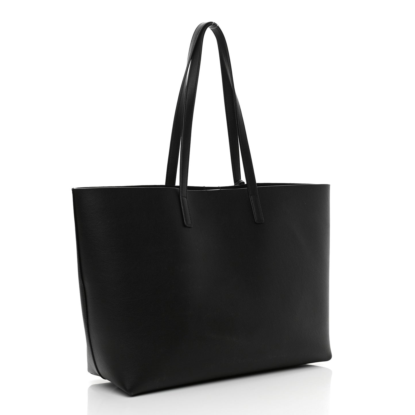 Calfskin Large Shopping Tote Black