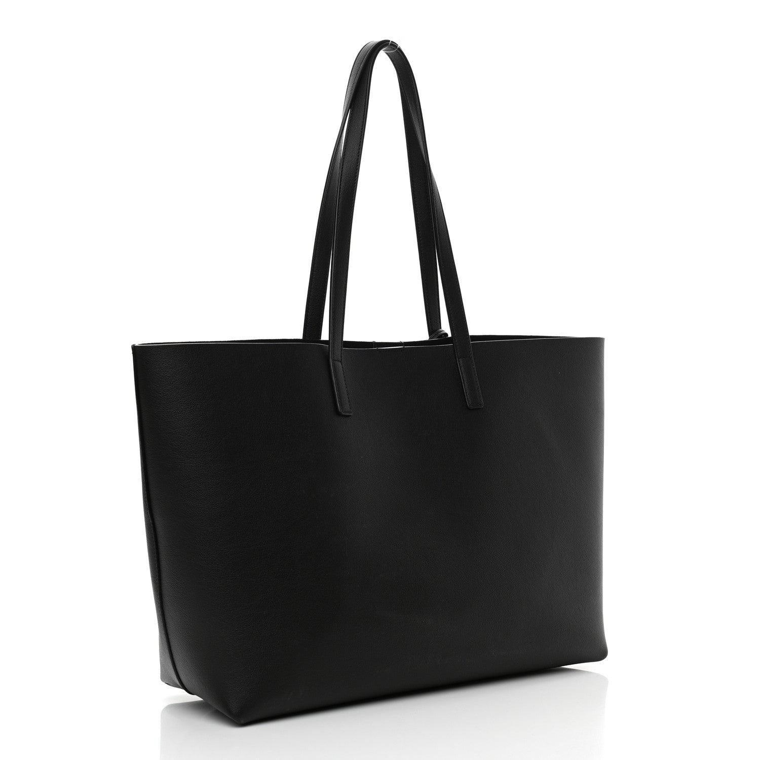Saint Laurent Calfskin Large Shopping Tote Black 3 of 9