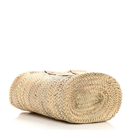Celine Raffia Calfskin Triomphe Medium Panier Tan 4 of 9
