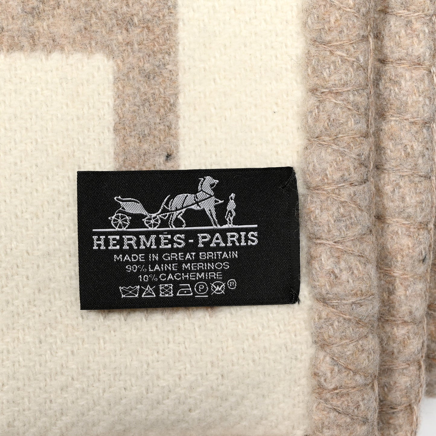 Wool Cashmere Avalon III Blanket Coco Camomille