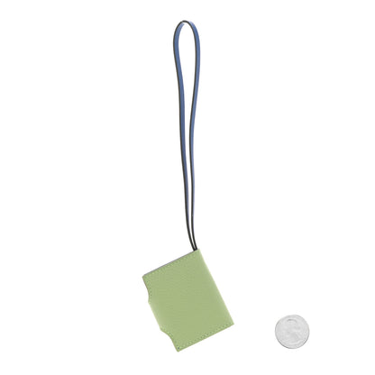 Hermes Evercolor Swift Verso Ulysse Nano Bag Charm Vert Criquet Bleu France 2 of 3