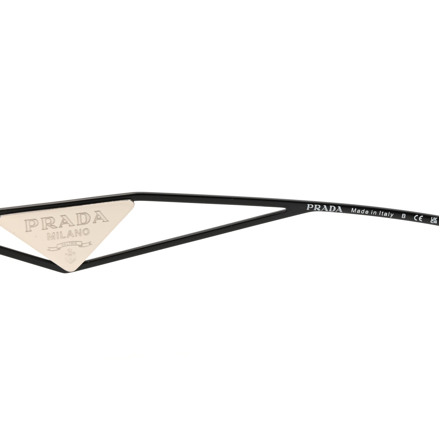 Prada Acetate Sunglasses SPR 14Y Black Slate Gray 6 of 8