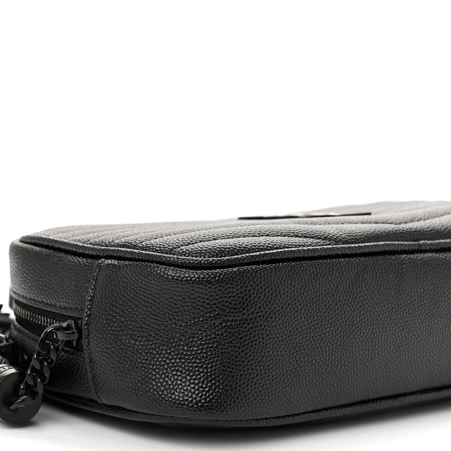 Grain De Poudre Matelasse Monochrome Monogram Mini Lou Camera Bag Black