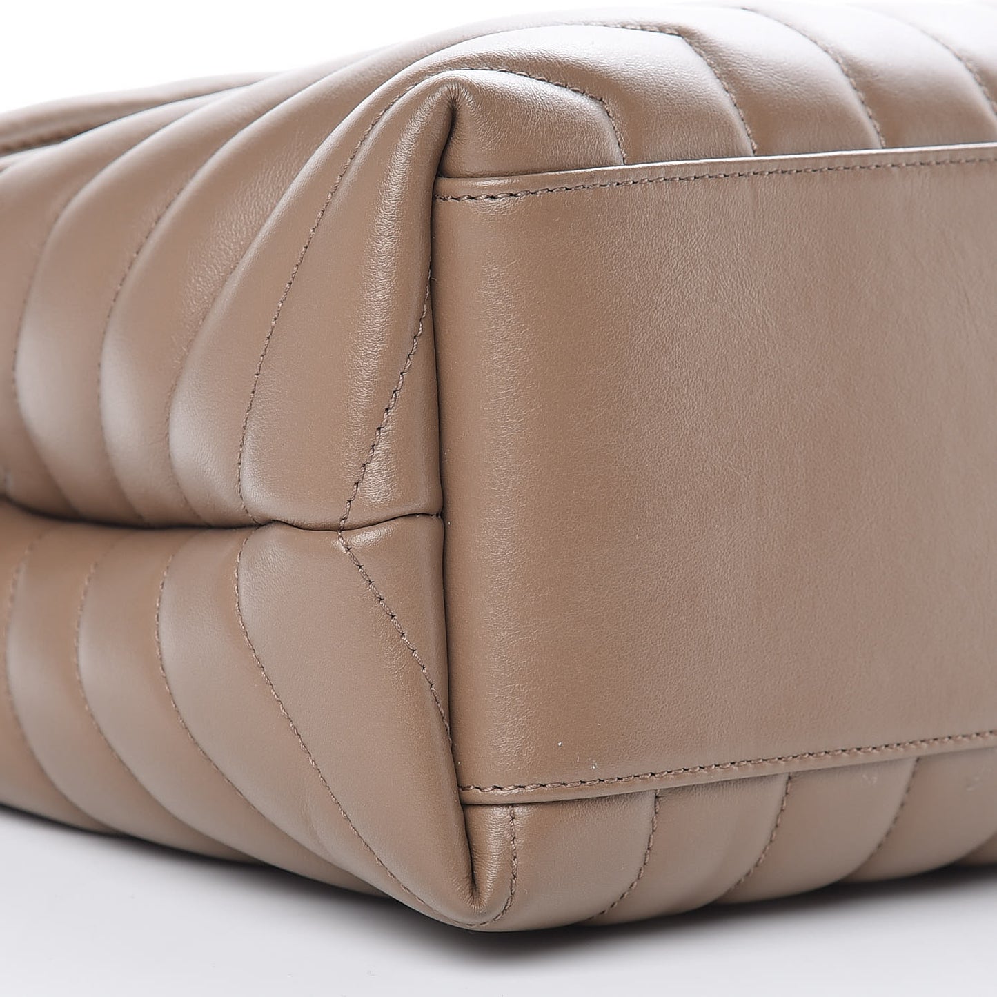Calfskin Y Quilted Monogram Medium Loulou Chain Satchel Desert Storm