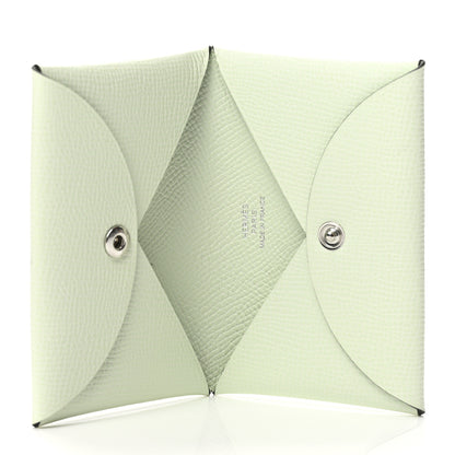 Hermes Epsom Calvi Card Case Vert Fizz 5 of 8