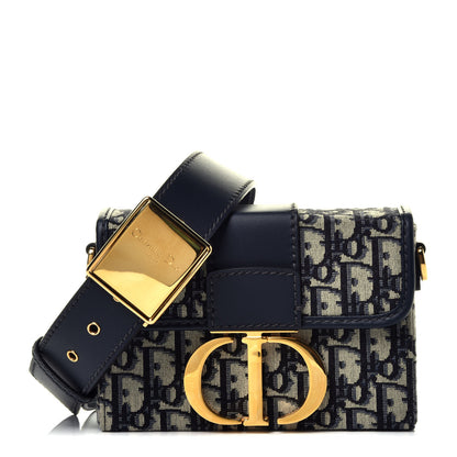 Christian Dior Oblique 30 Montaigne Box Bag Blue 1 of 9