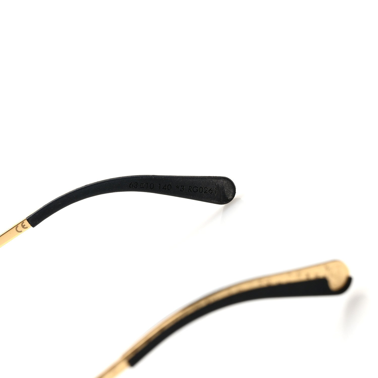 Louis Vuitton Metal Monogram Grease Sunglasses Z1172E Gold 7 of 9