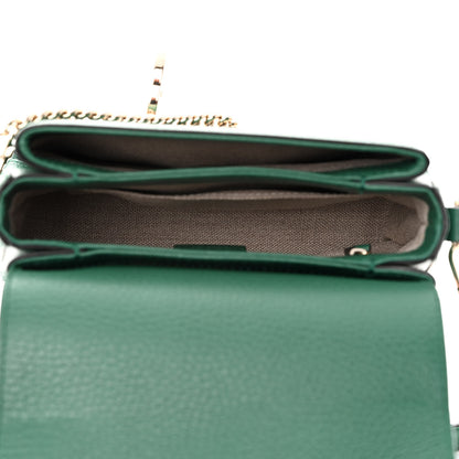 Gucci Dollar Calfskin Interlocking G Crossbody Bag Emerald 5 of 11