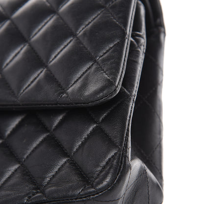 Chanel Lambskin Quilted Medium Double Flap Black 13 of 19