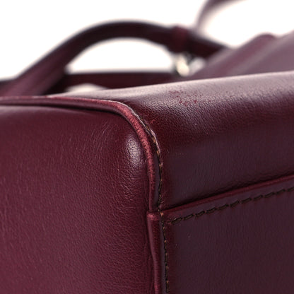 Fendi Nappa Mini Peekaboo Iconic Satchel Bordeaux 10 of 11