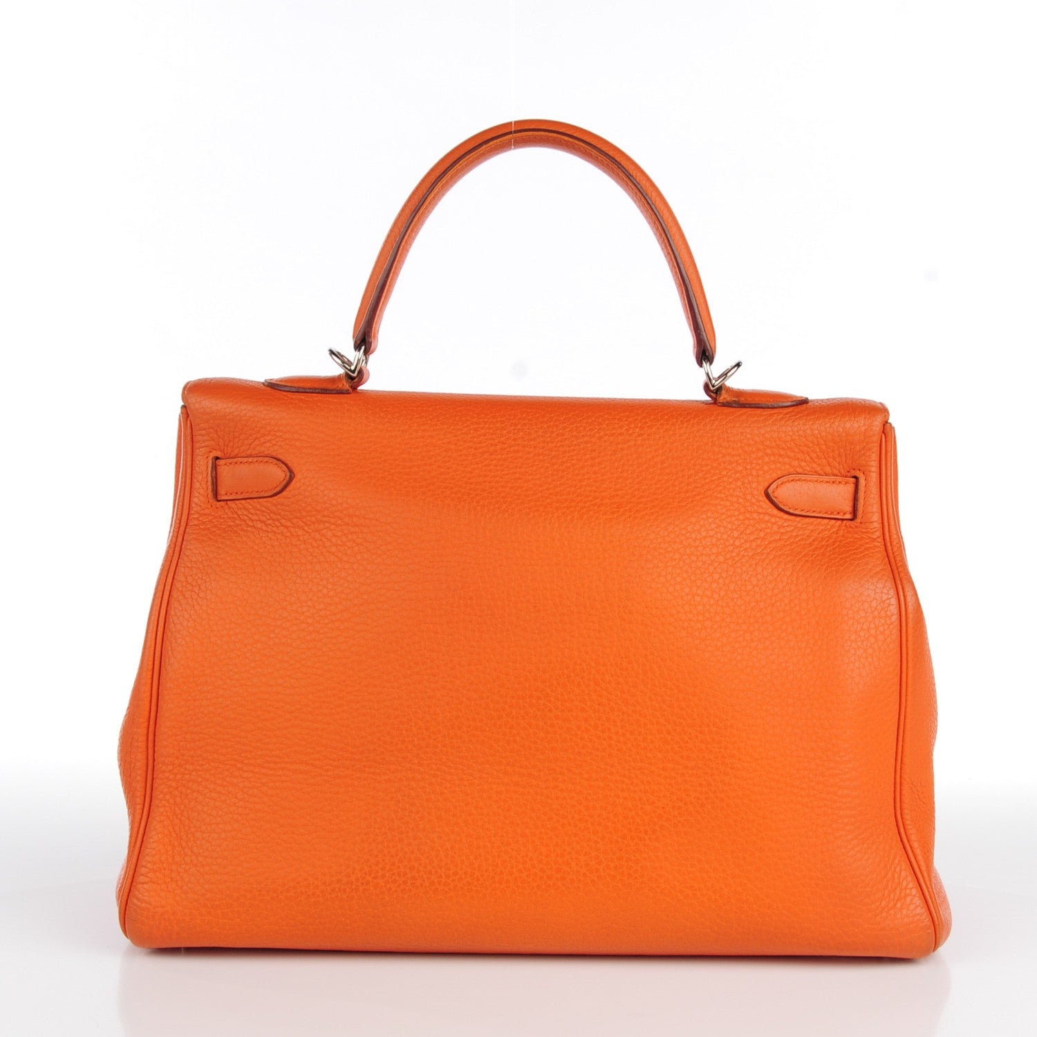 Hermes Taurillon Clemence Kelly Retourne 35 Orange 8 of 22