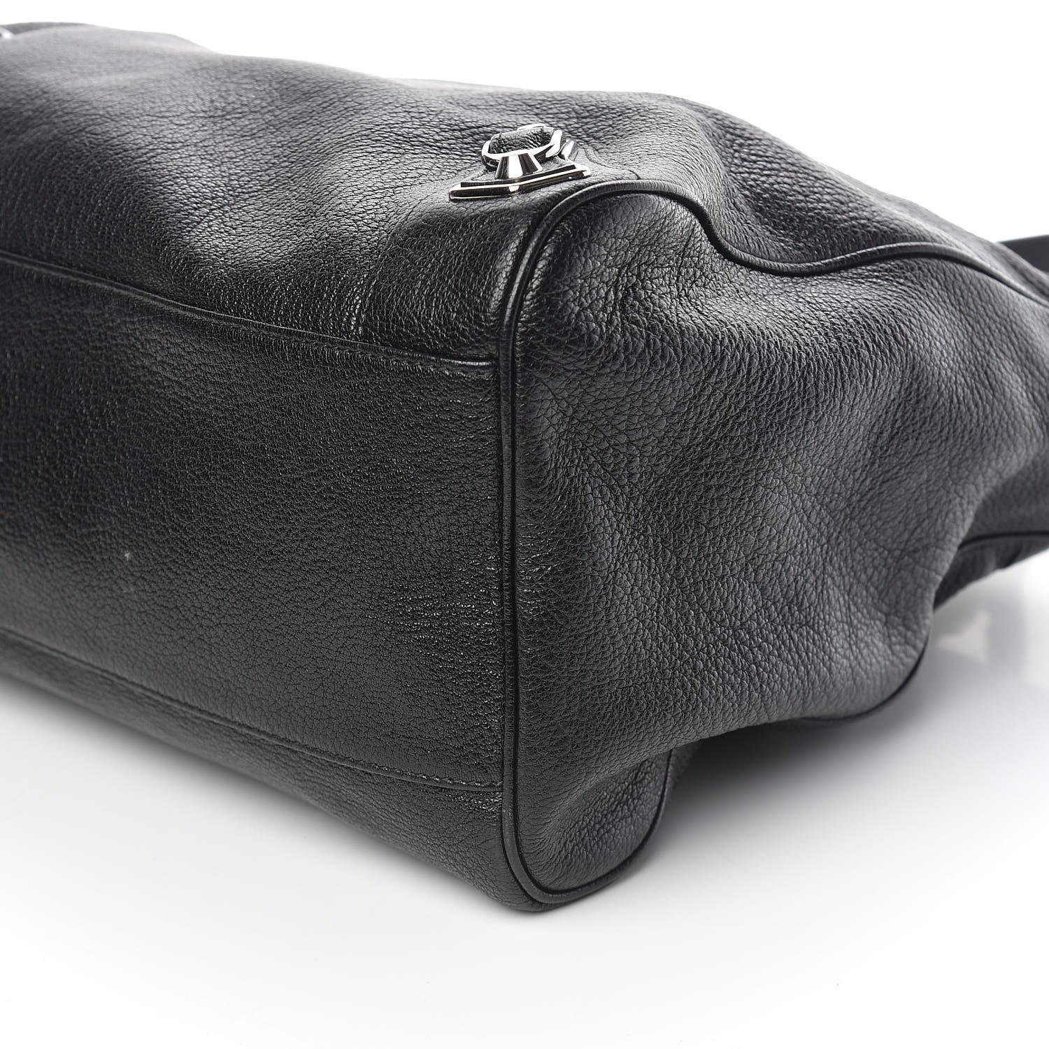 Balenciaga Chevre Silver Metallic Edge Hardware Velo Black 6 of 11