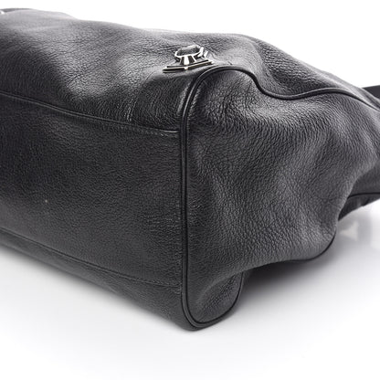 Balenciaga Chevre Silver Metallic Edge Hardware Velo Black 6 of 11