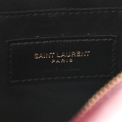 Saint Laurent Calfskin Matelasse Monogram Lou Belt Bag Dark Legion Red 5 of 8