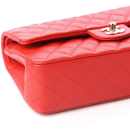 Chanel Caviar Quilted Medium Double Flap Red 7 of 11