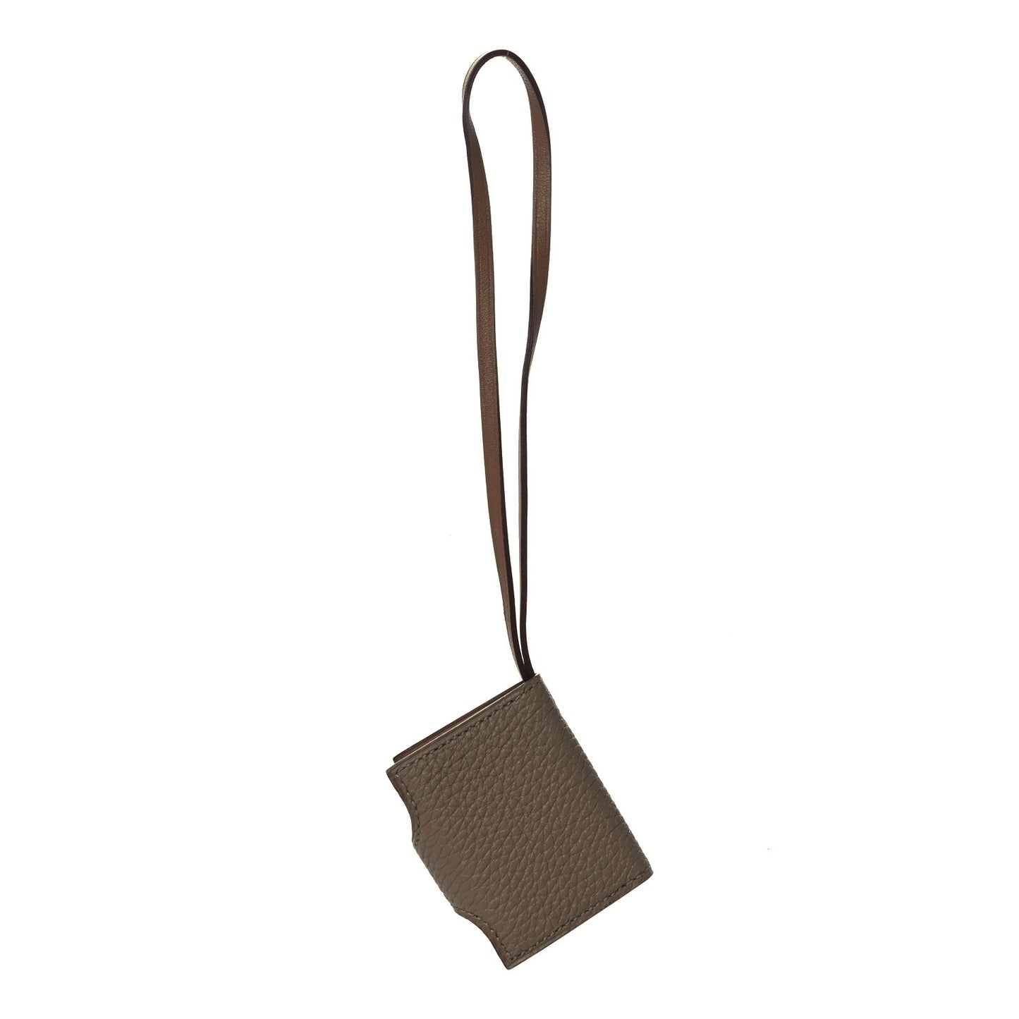 Togo Swift Ulysse Nano Bag Charm Etoupe Alezan