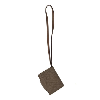Hermes Togo Swift Ulysse Nano Bag Charm Etoupe Alezan 3 of 6