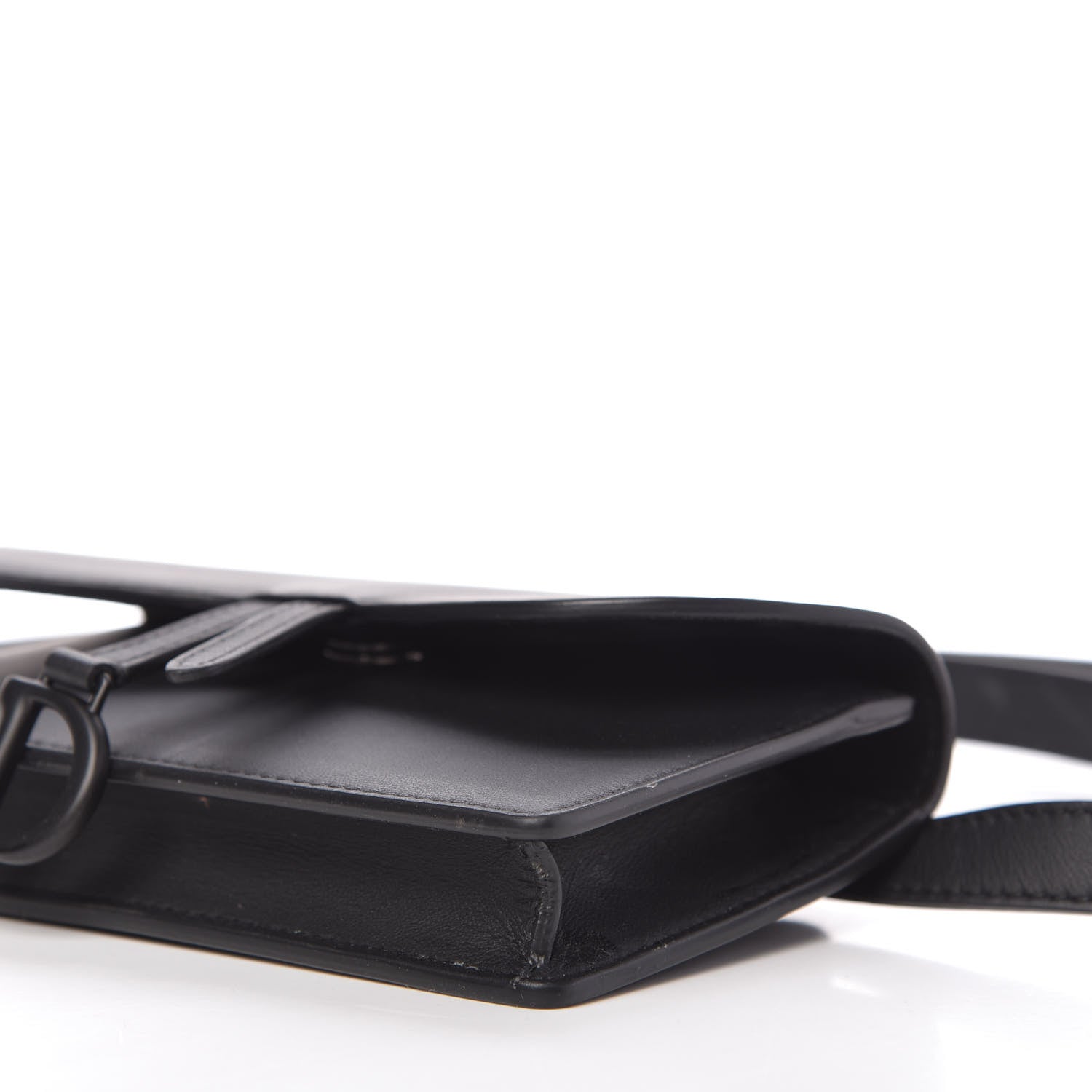 Christian Dior Ultra Matte Calfskin Saddle Belt Bag Black 7 of 9