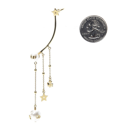 Christian Dior Pearl Shiny-D Earring Gold 2 of 4