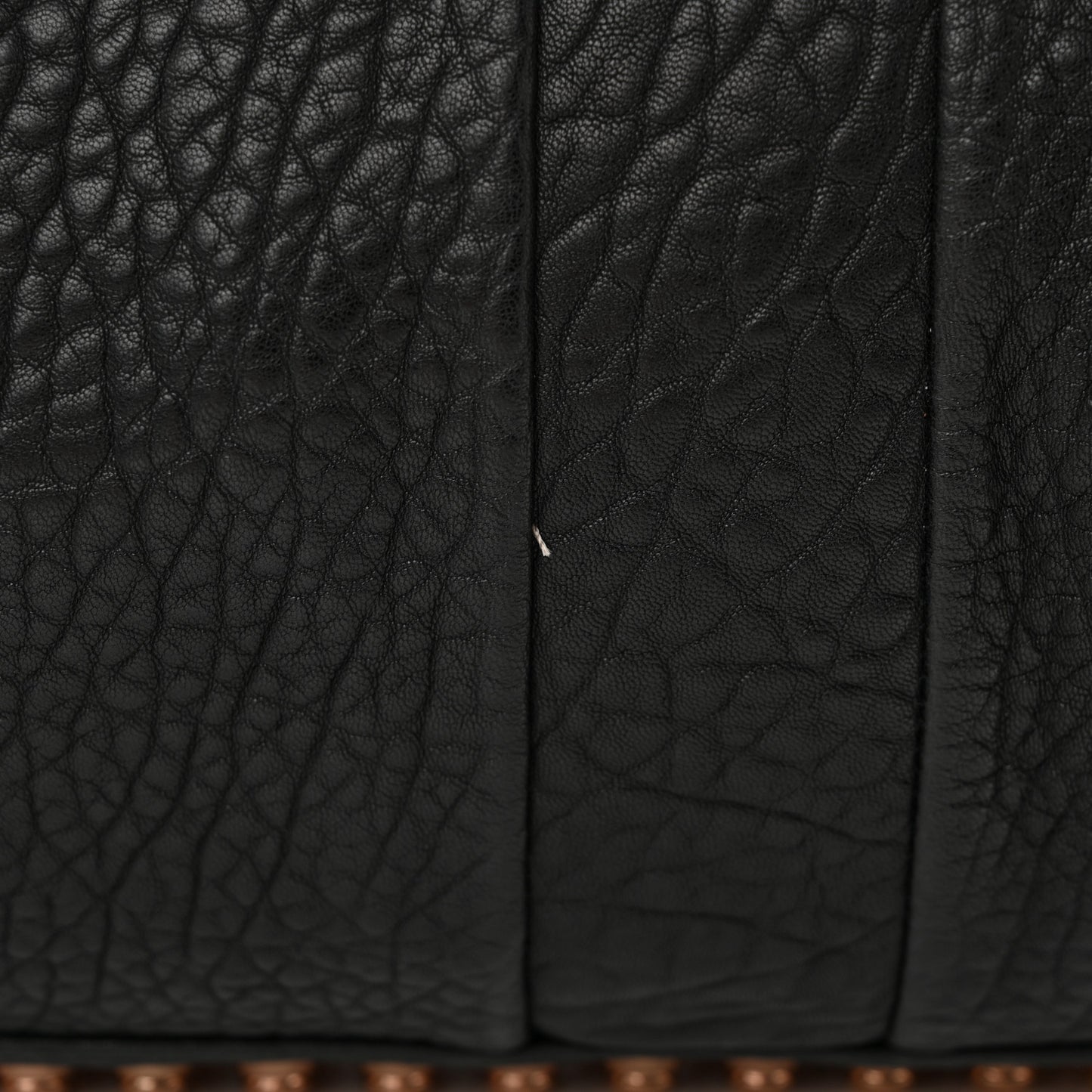 Pebbled Lambskin Rocco Black Rose Gold Hardware