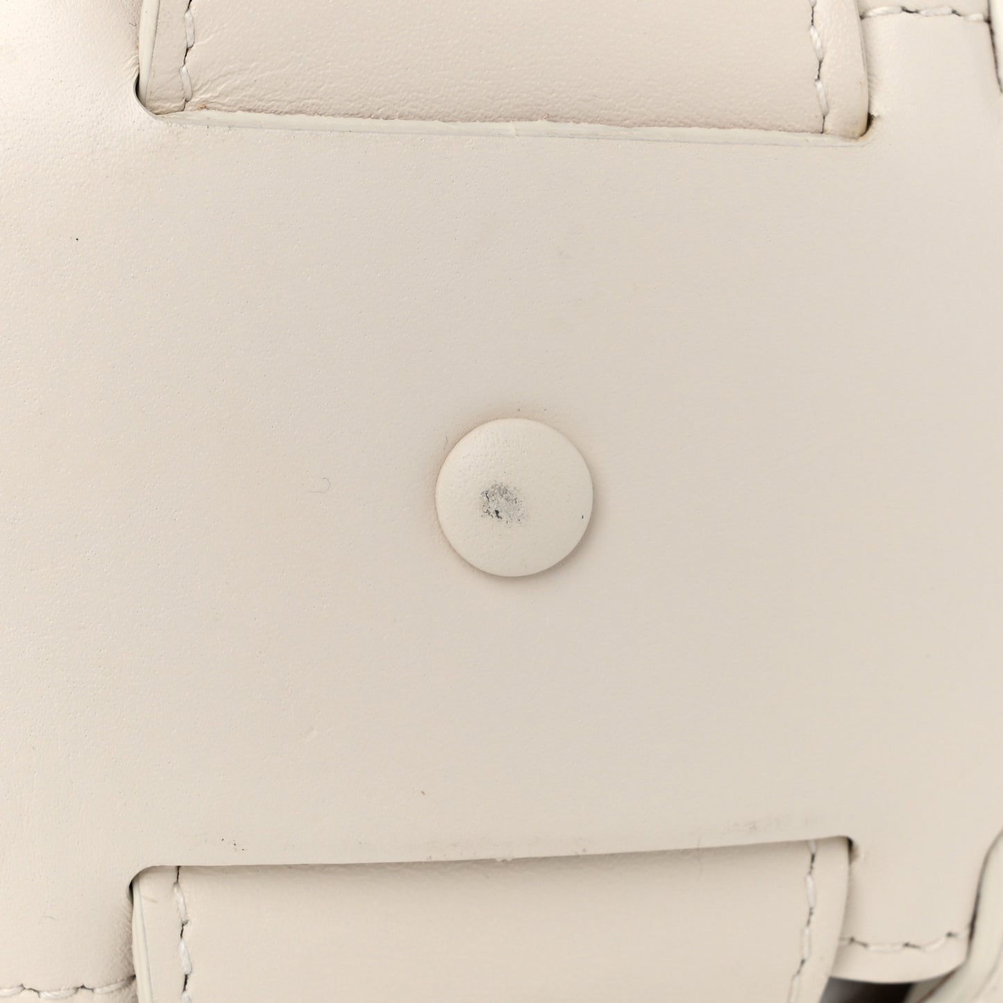 French Calfskin Small Shell White Frost