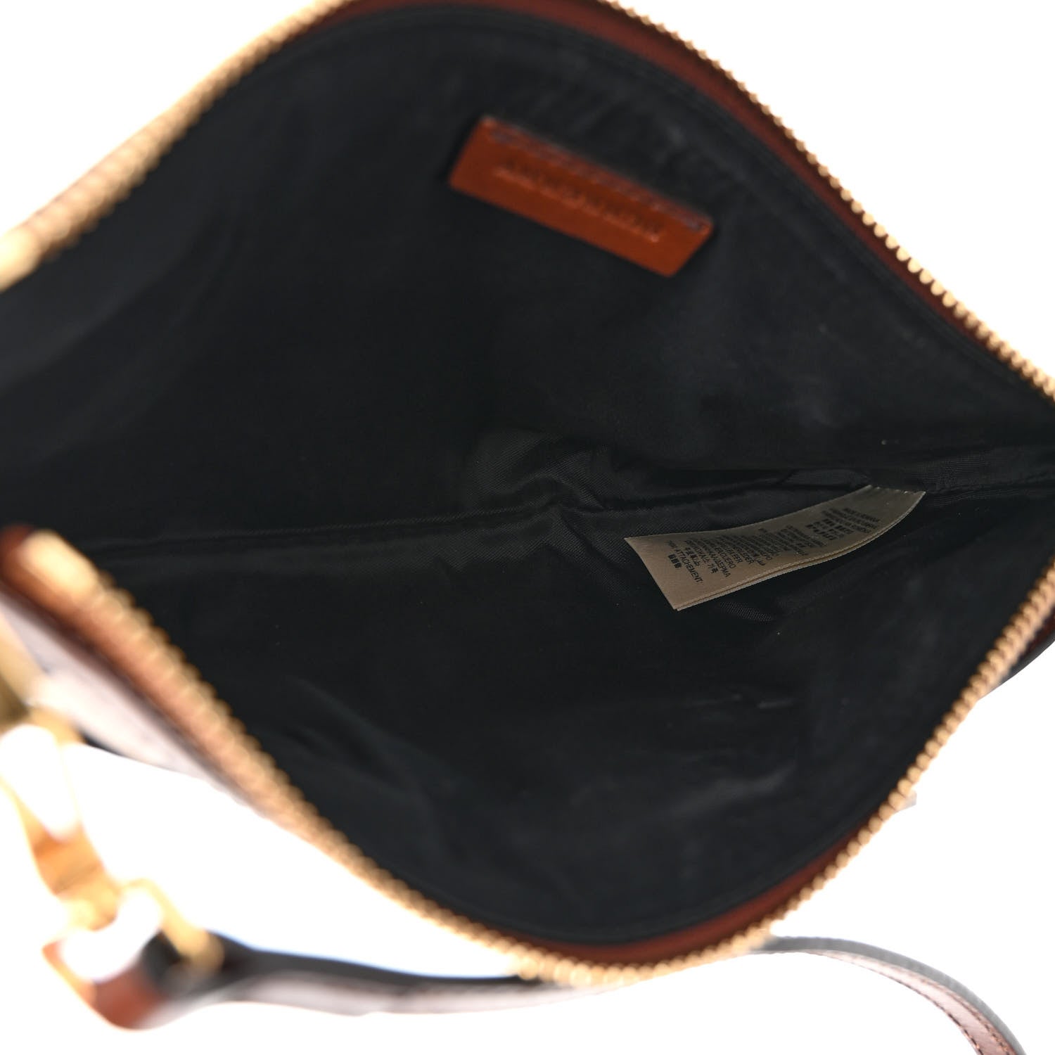 Burberry House Check Bridle Calfskin Peyton Crossbody Dark Tan 5 of 10