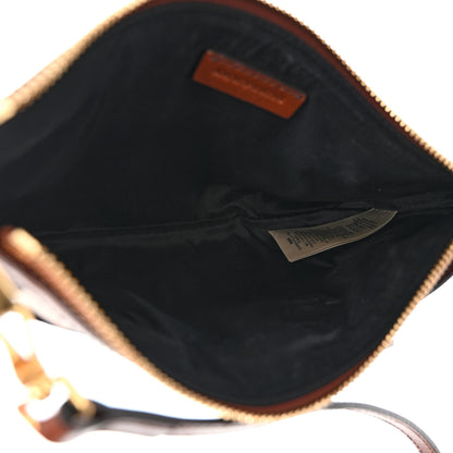 Burberry House Check Bridle Calfskin Peyton Crossbody Dark Tan 5 of 10