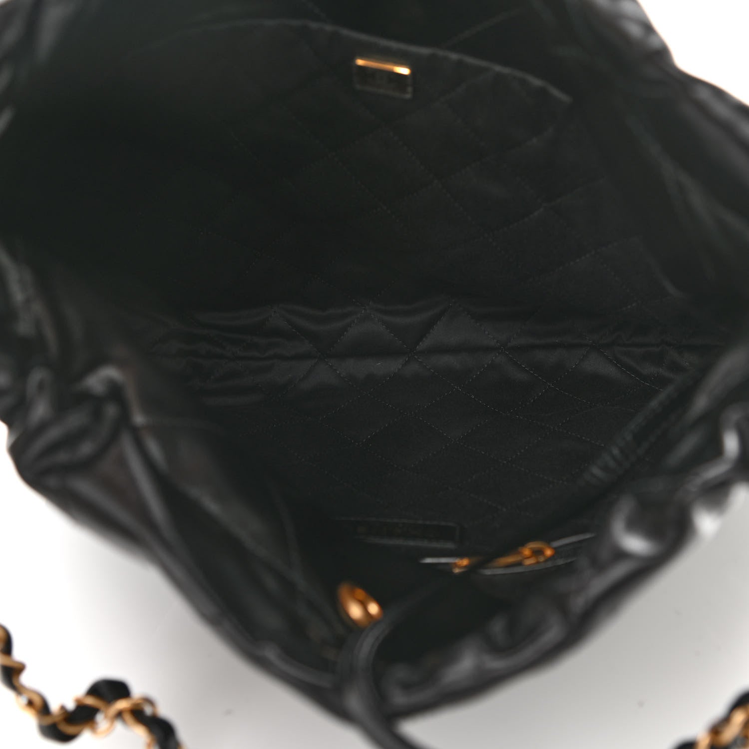 Chanel Shiny Calfskin Quilted Small Chanel 22 Black 6 of 11