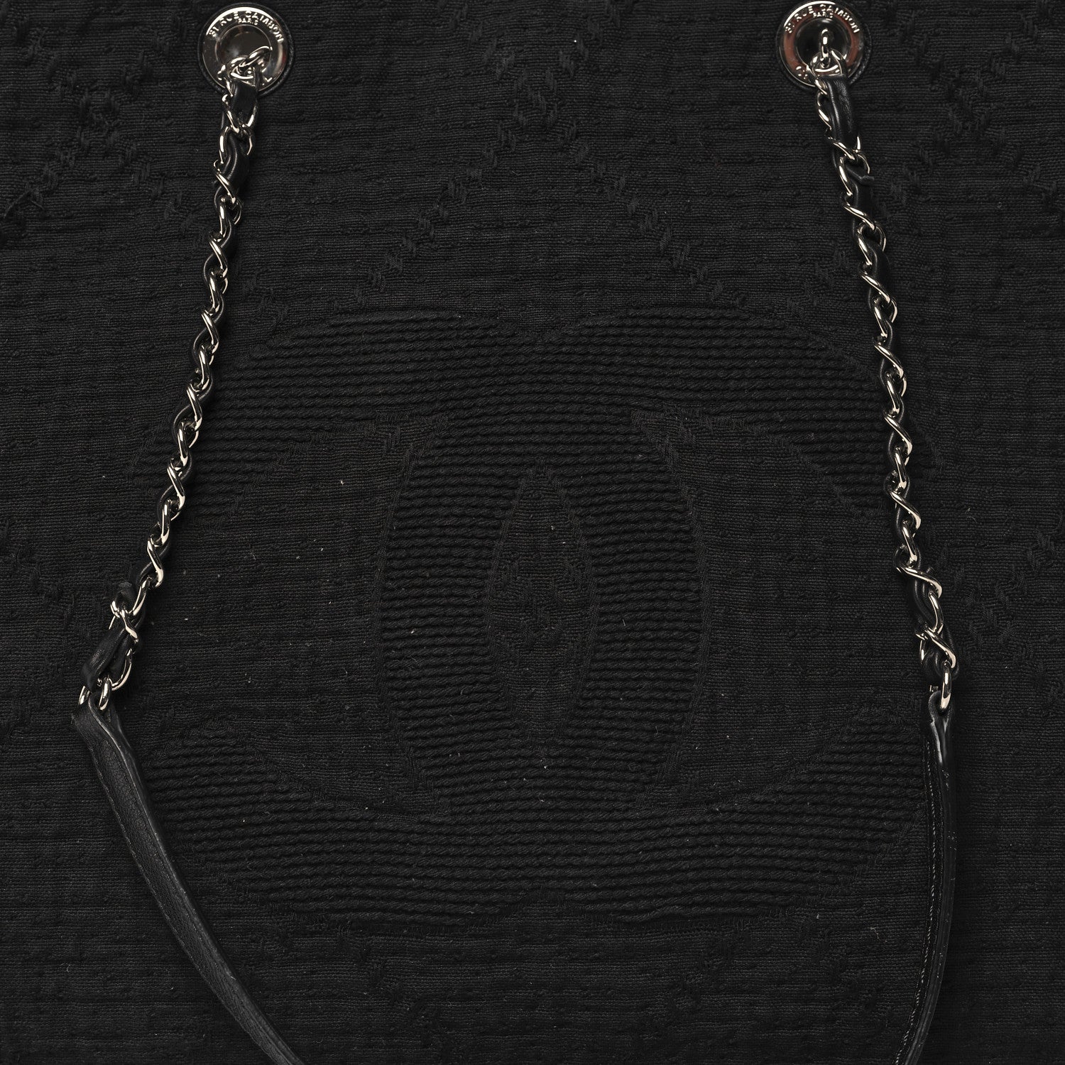 Chanel Canvas Extra Large Double Face Shopping Tote Black 8 of 10