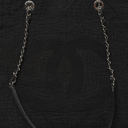 Chanel Canvas Extra Large Double Face Shopping Tote Black 8 of 10