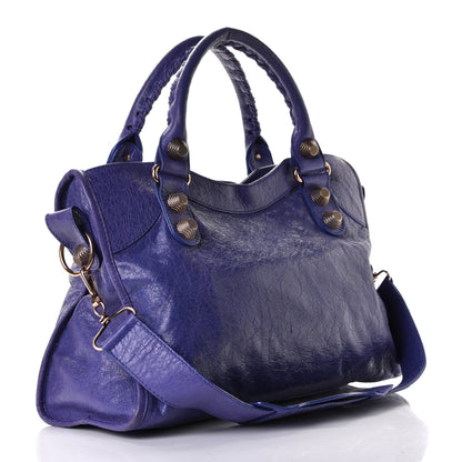 Balenciaga Agneau Giant 21 Rose Gold Hardware City Bleu Lavande 2 of 7