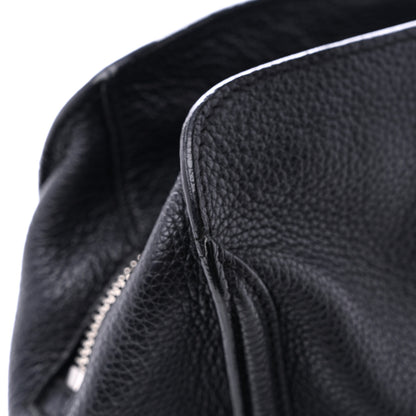 Alexander McQueen Pebbled Calfskin Mini Skull Padlock Zip Around Tote Black 13 of 15