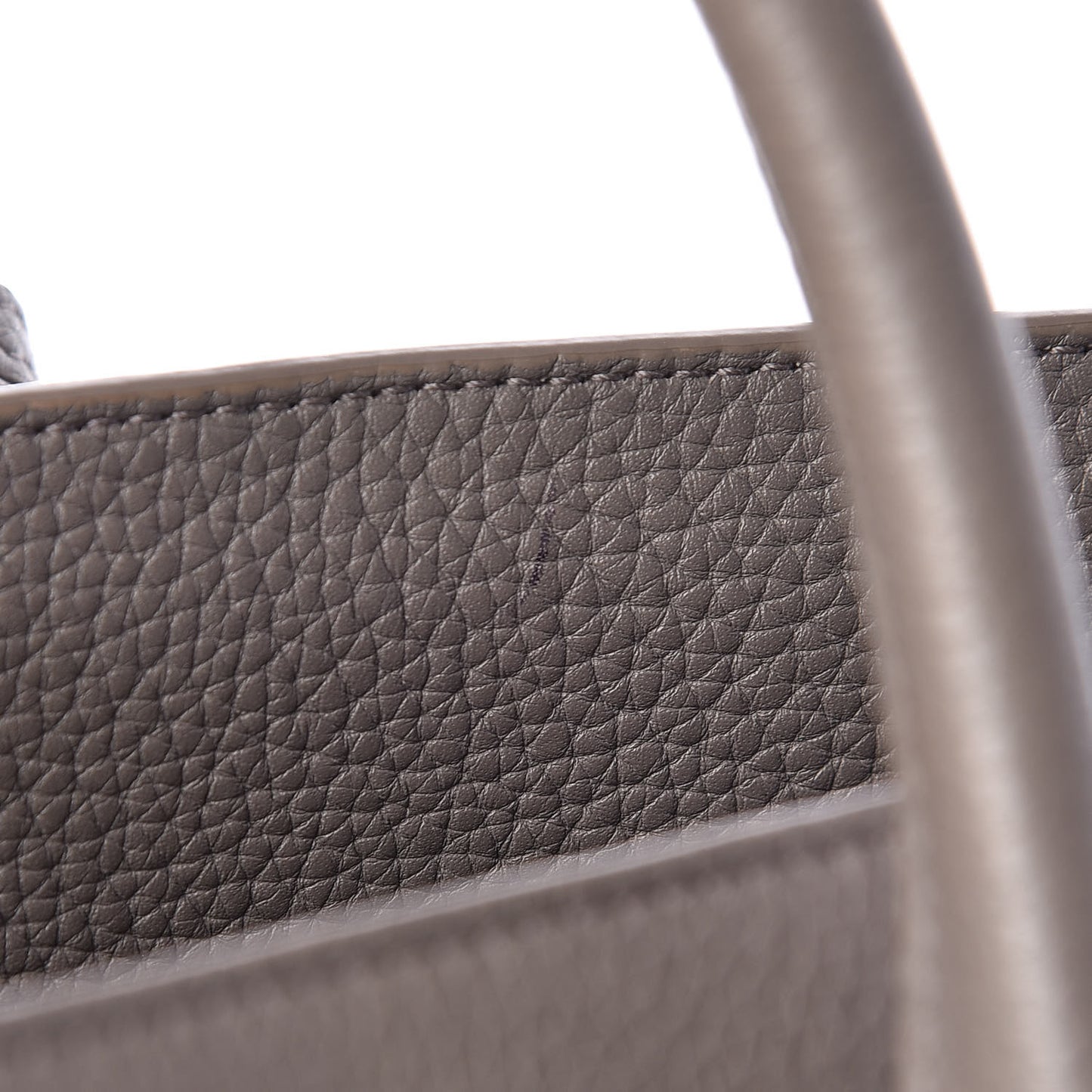 Grained Calfskin Small Supple Sac De Jour Mouse Grey