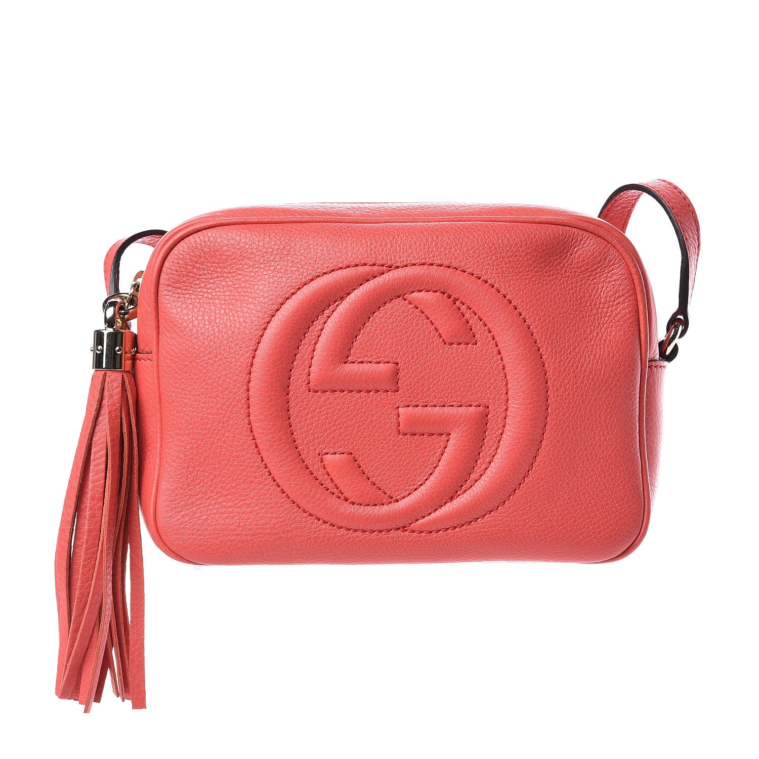 Gucci Pebbled Calfskin Small Soho Disco Bag Begonia Pink 1 of 10