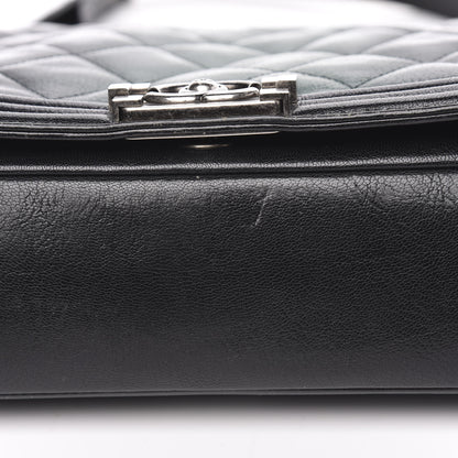 Chanel Goatskin Ombre Faded Quilted New Medium Boy Flap Dark Green 9 of 15