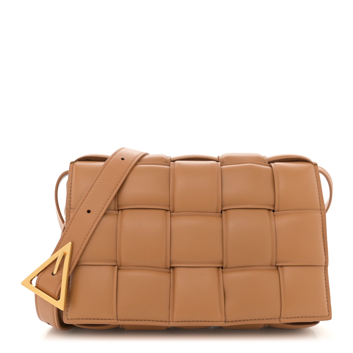 Bottega Veneta Nappa Maxi Intreccio Padded Cassette Crossbody Bag Caramel 1 of 13