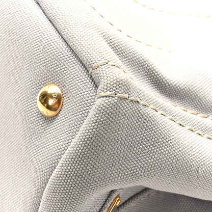 Prada Canapa Small Logo Tote Granito 10 of 10