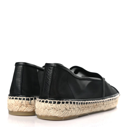 Chanel Mesh Grosgrain CC Espadrilles 40 Black 4 of 7