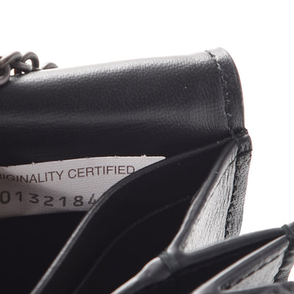 Bottega Veneta Nappa Intrecciato Continental Chain Wallet Nero Black 9 of 10