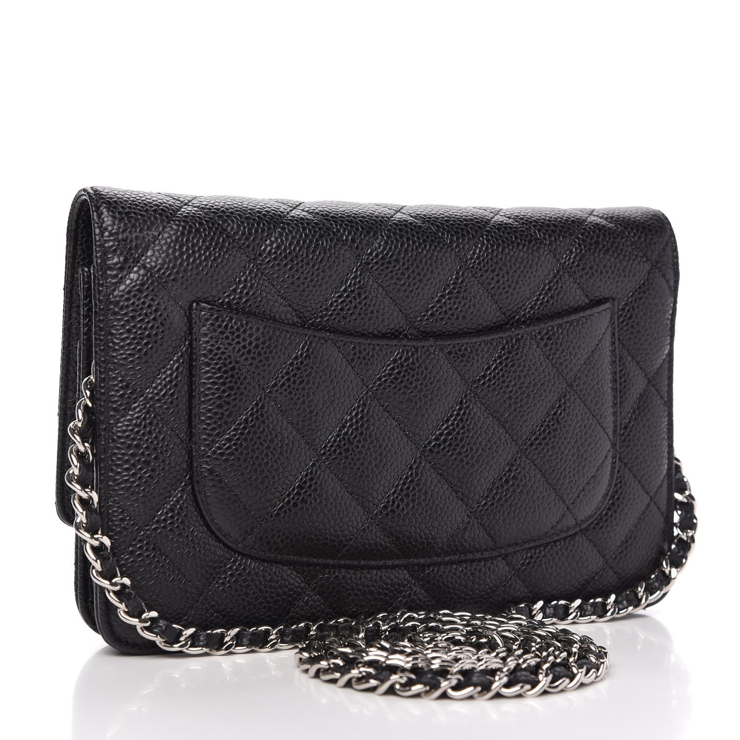 Chanel Caviar Quilted Wallet On Chain WOC Black 3 of 12