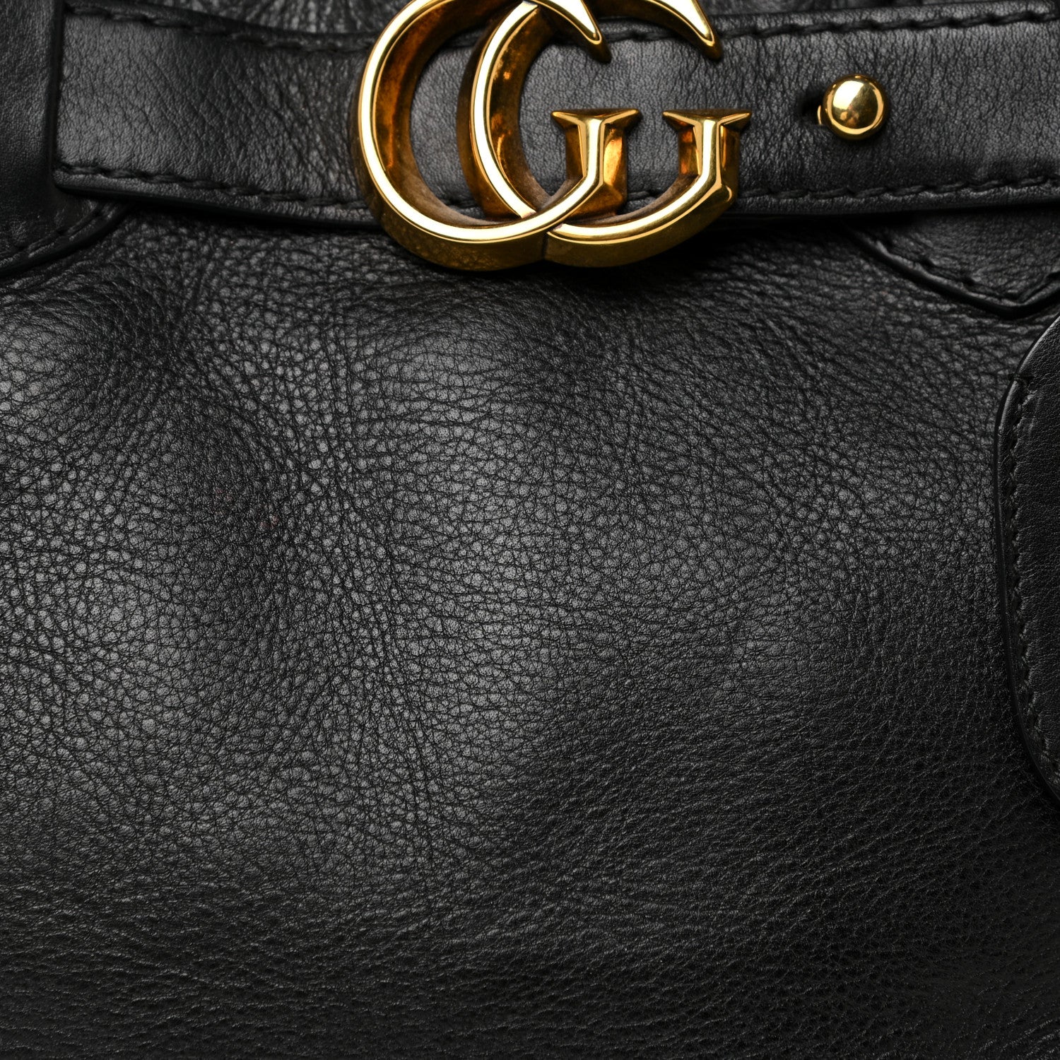 Gucci Calfskin Medium GG Running Tote Black 7 of 20