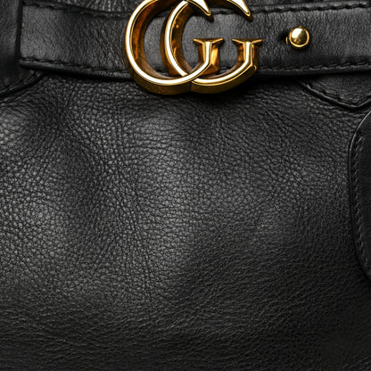 Gucci Calfskin Medium GG Running Tote Black 7 of 20